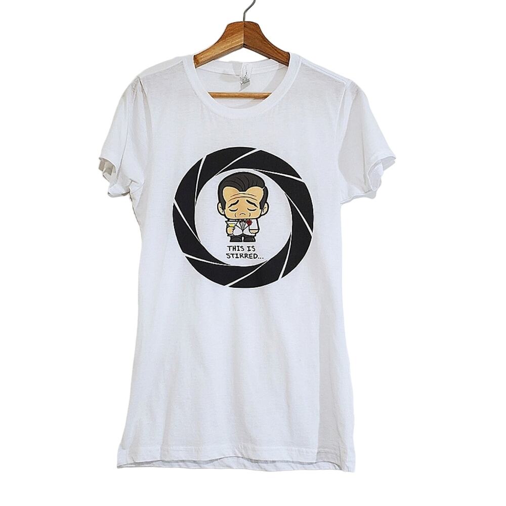 Rock Me | Funny James Bond Cartoon Character Tee